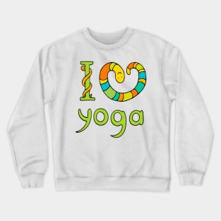 i love yoga Crewneck Sweatshirt